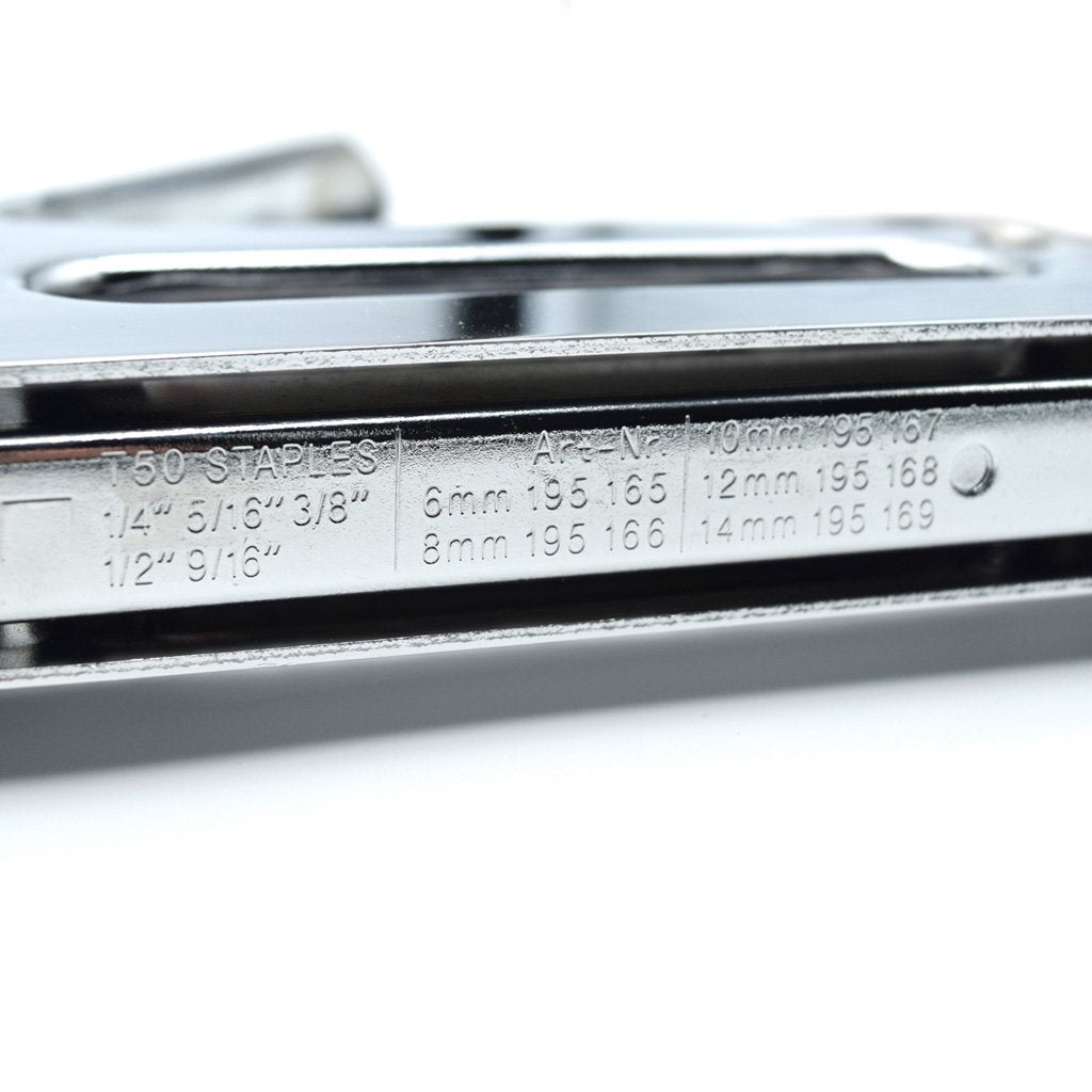 Chrome Stapler - Includes 1000 9/16 (14mm) Galvanized Staples by Citadel Tools