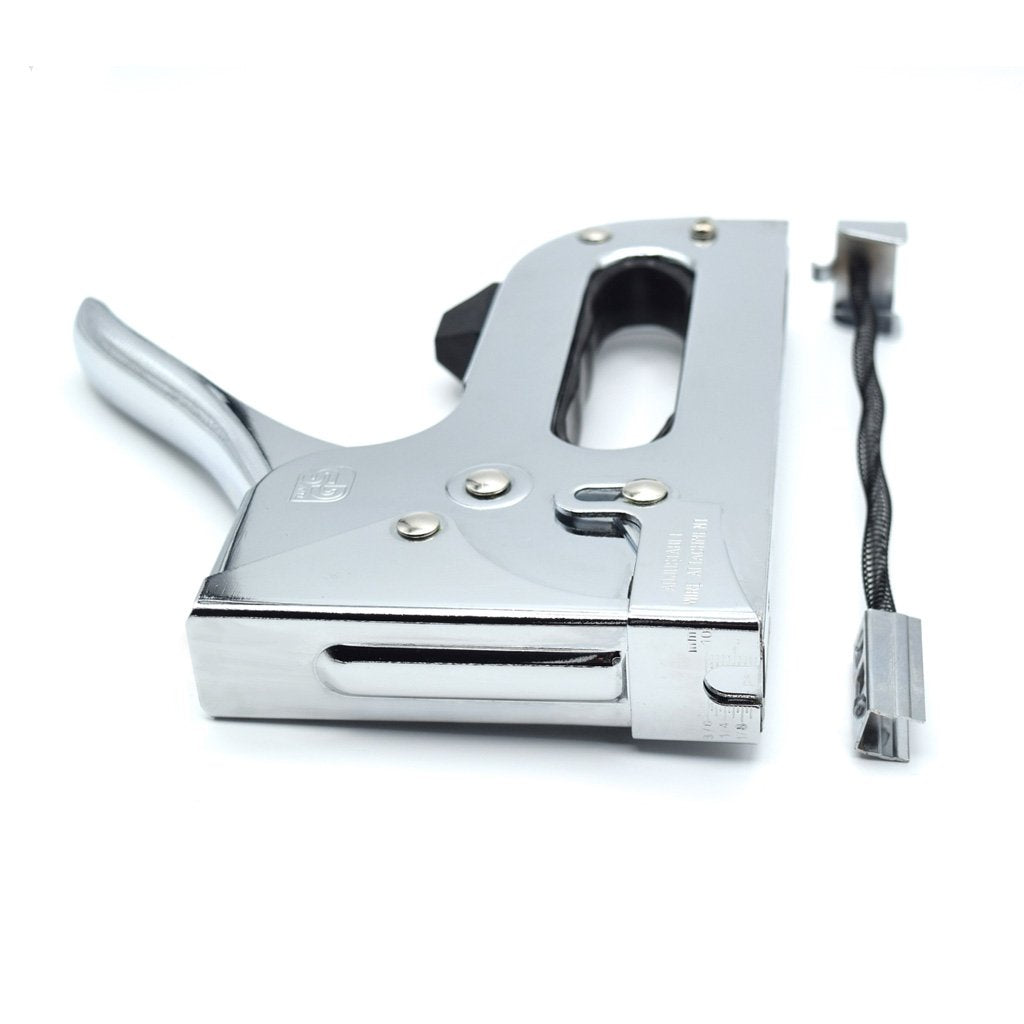 Chrome Stapler - Includes 1000 9/16 (14mm) Galvanized Staples by Citadel Tools